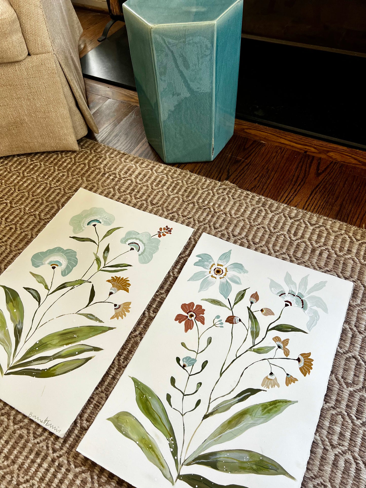 Blue Dayflowers - 16 x 22"