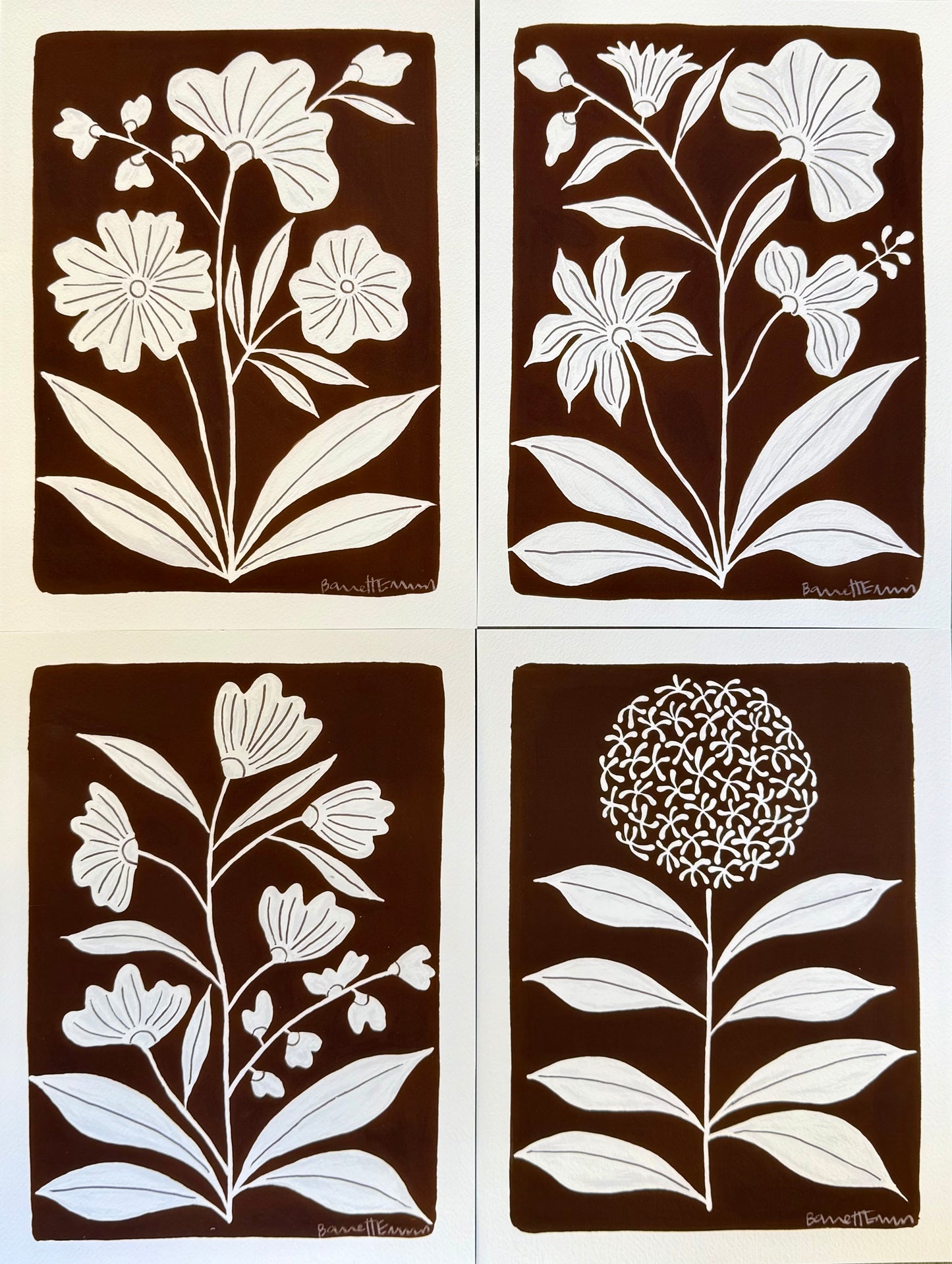 Wildflower *PRINTS* 9 x 12” - set of 4