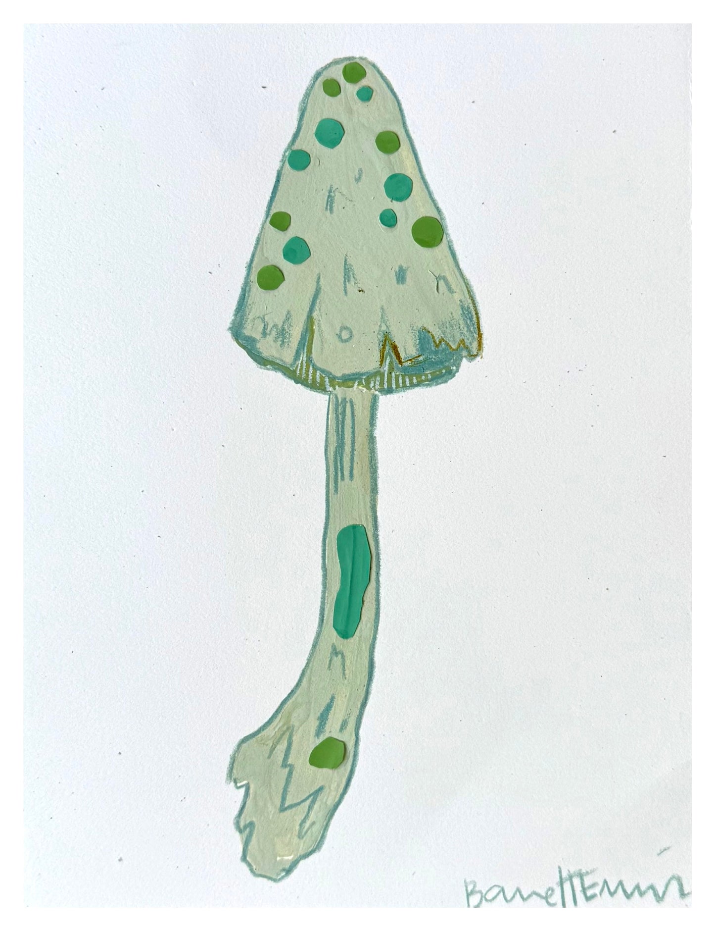 Mini Seafoam Mushroom - 6 x 8”