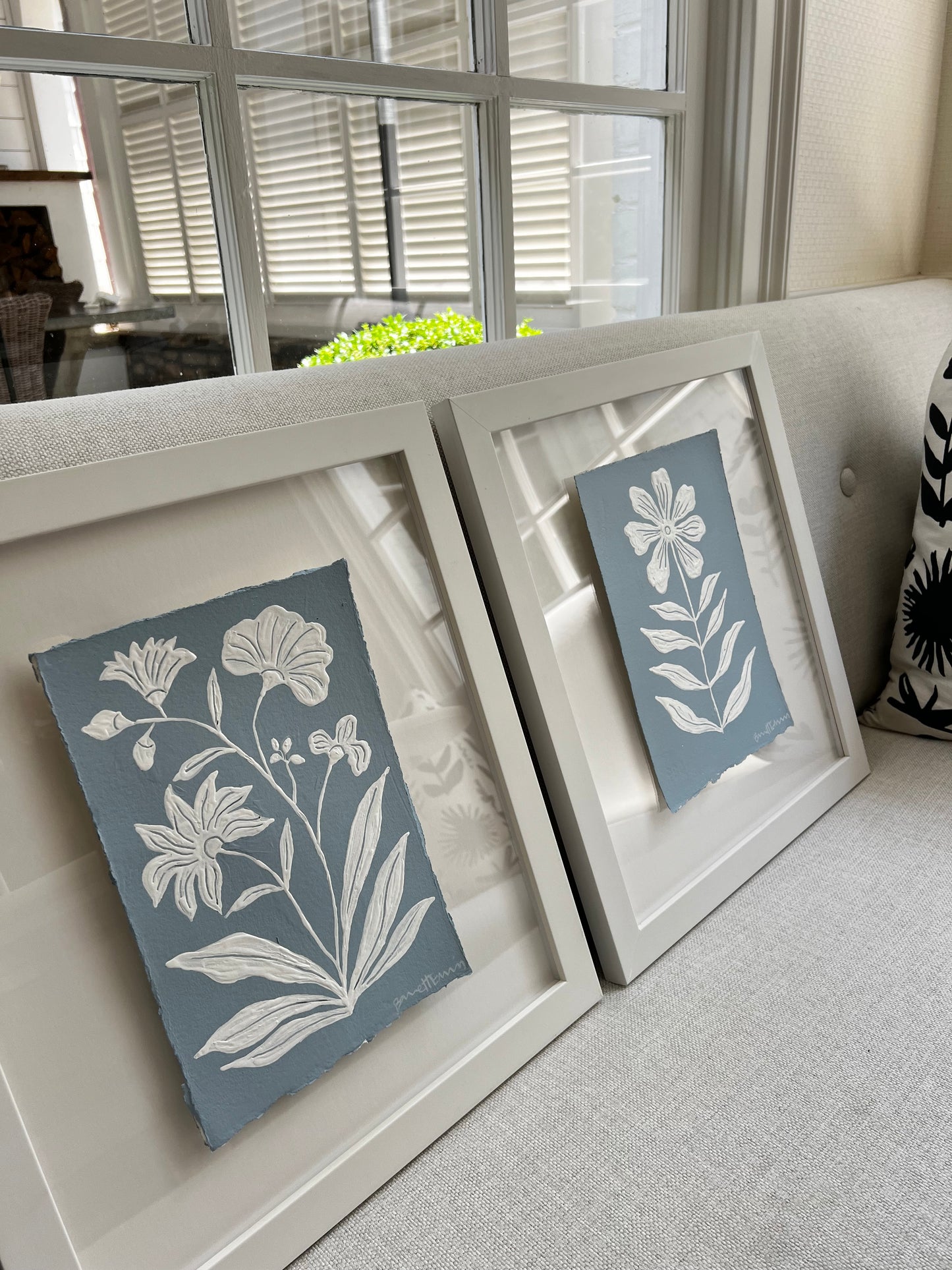 White Anemones - 7.5 x 11" SET