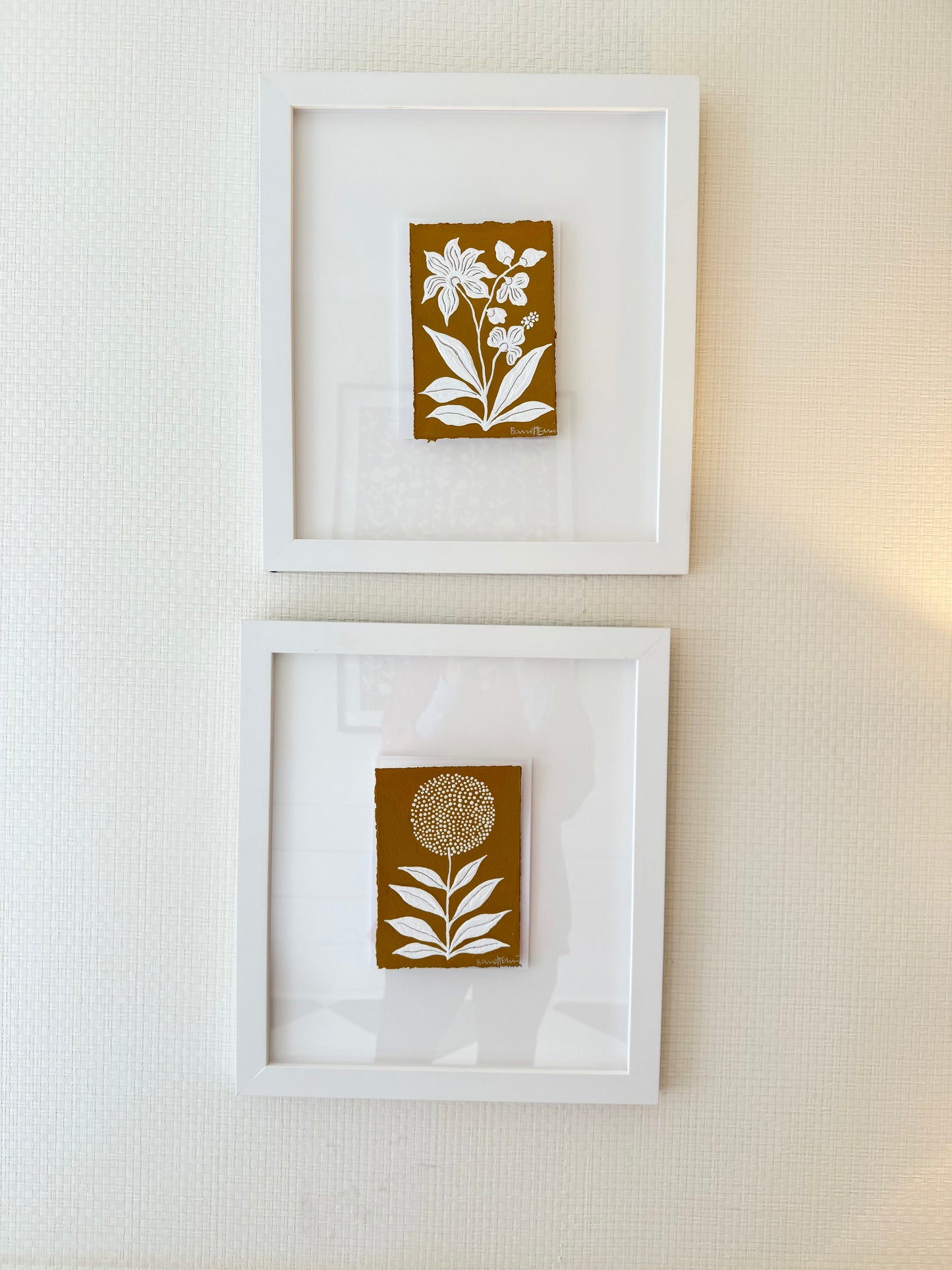 "Ochre Field Flowers" SET