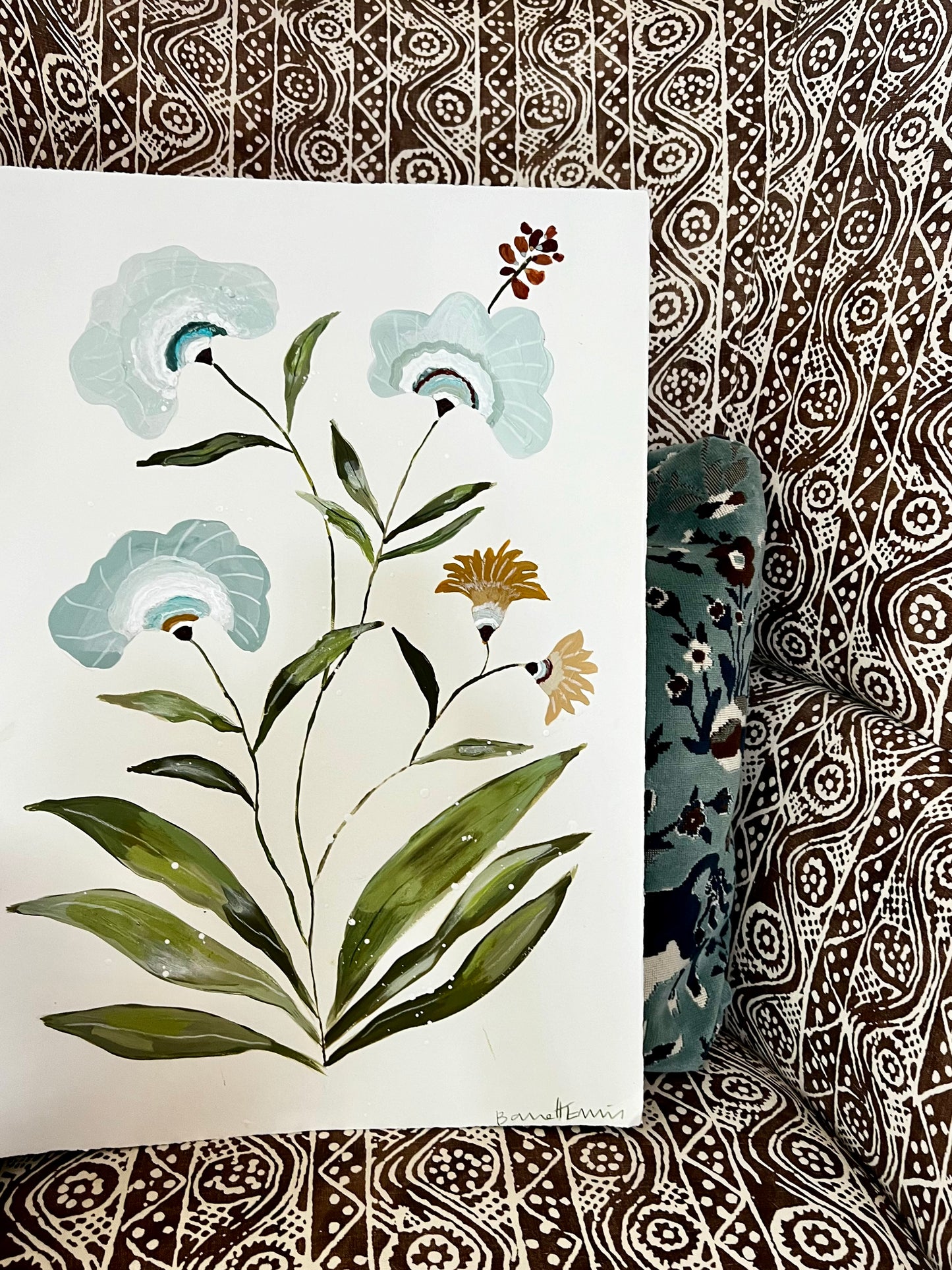 Blue Dayflowers - 16 x 22"