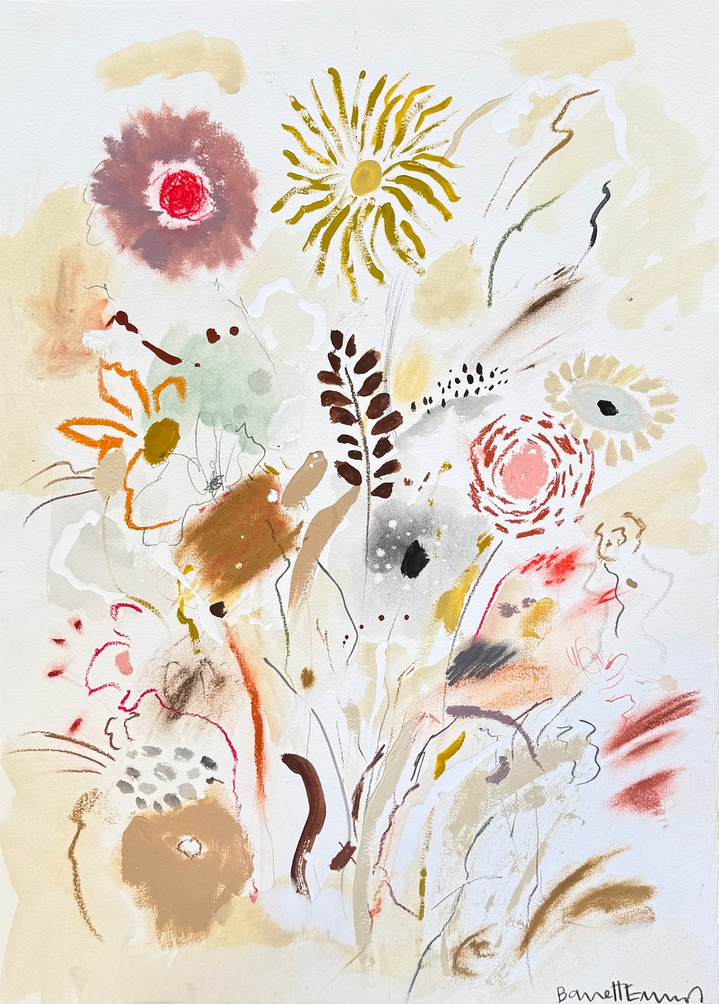 Floral Cosmos - 15 x 21"