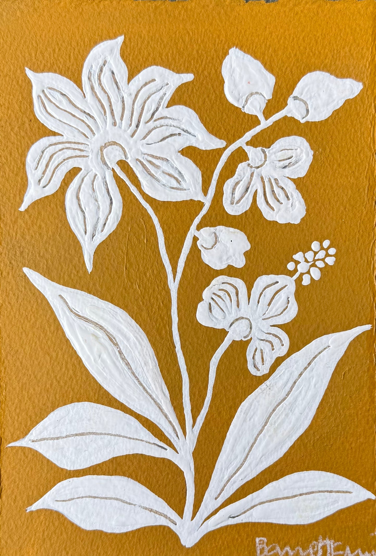 "Ochre Field Flowers" SET