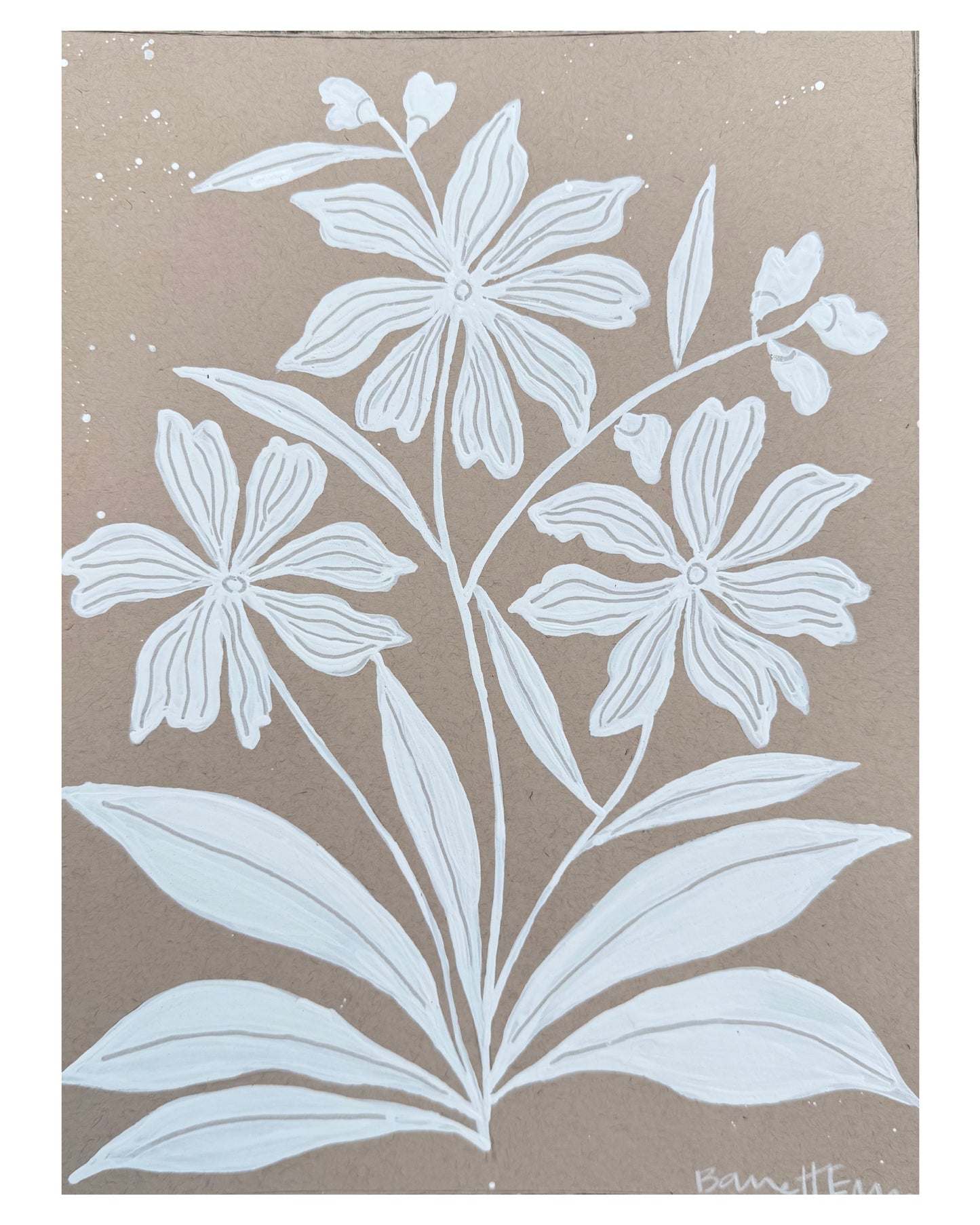 Clematis Grows - 12 x 9"