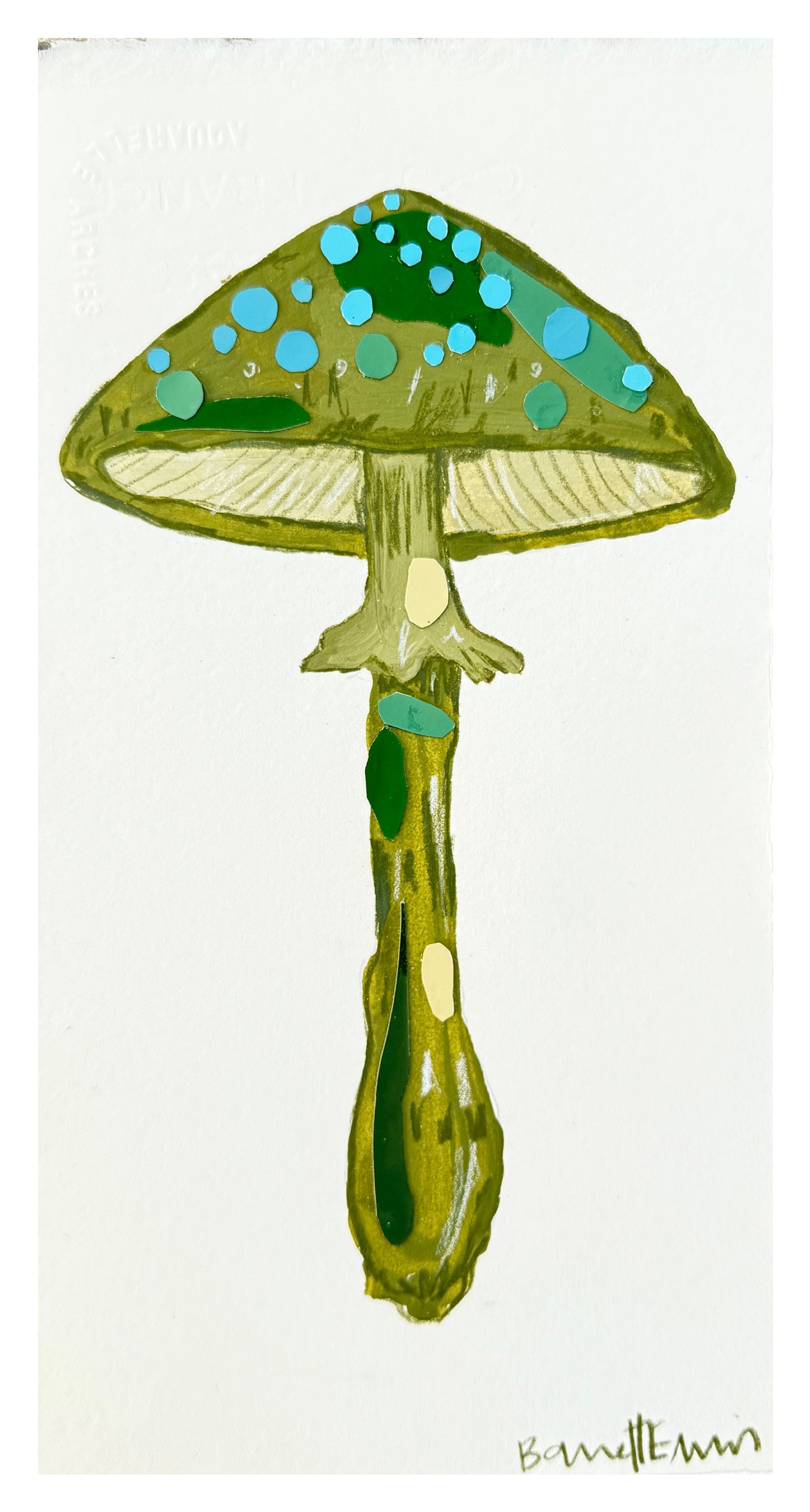 Green Mushroom - 11 x 6"