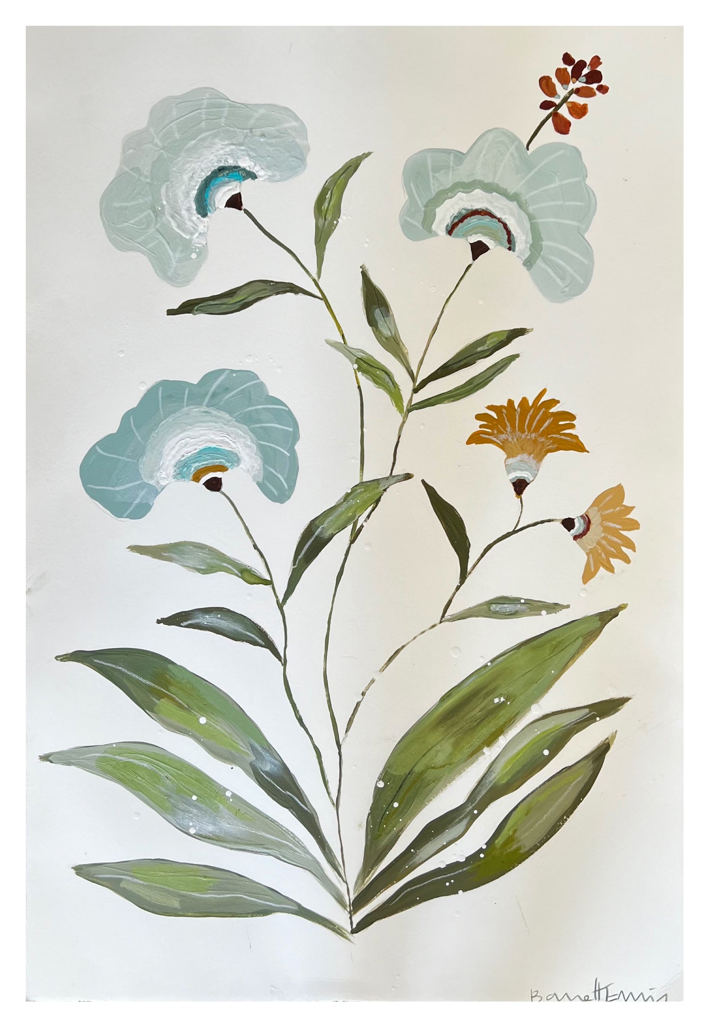 Blue Dayflowers - 16 x 22"