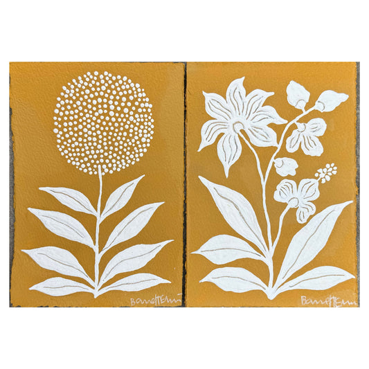 "Ochre Field Flowers" SET