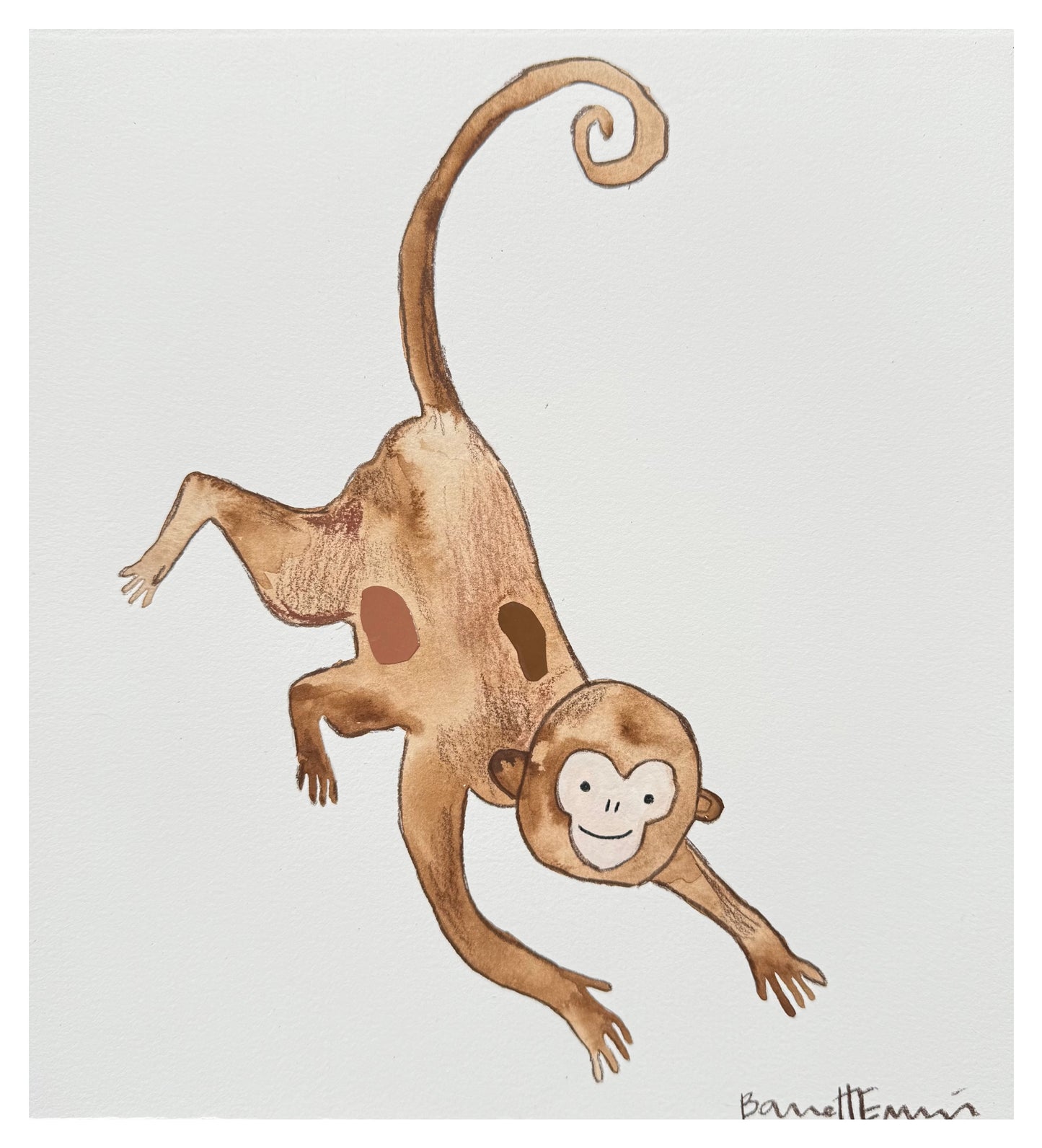 Mixed Media Monkey - 10 x 11”