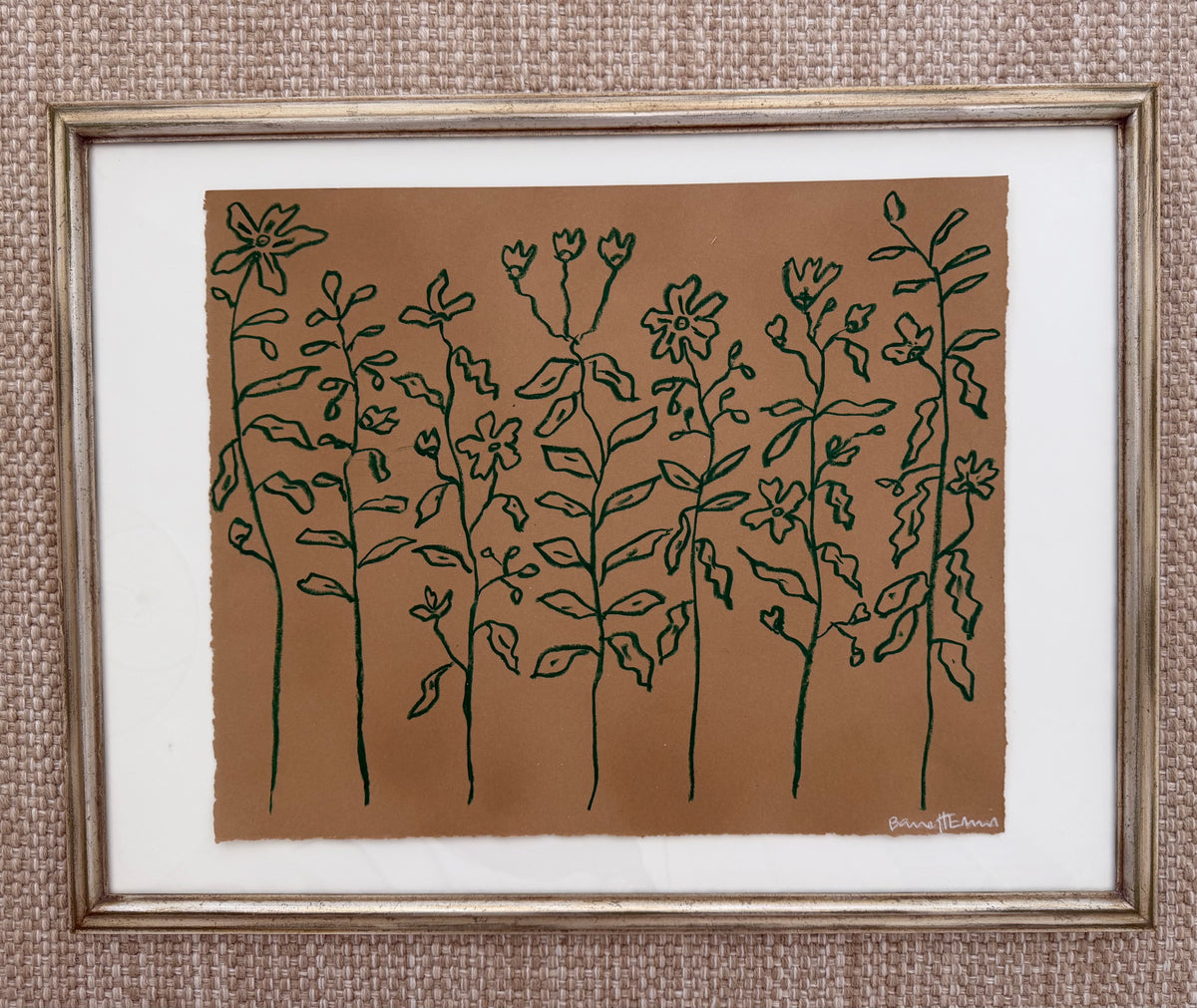 Green Wildflower Sihouettes -