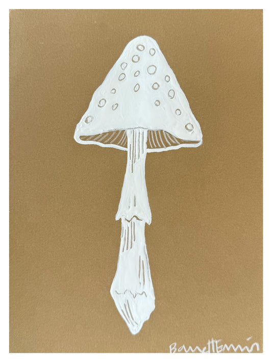 Mini White Mushroom I - 5.5 x 7