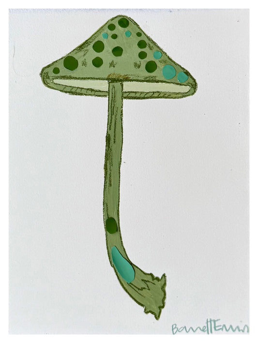 Mini Sage Mushroom - 6 x 8”