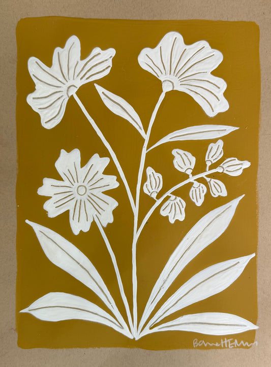 Mustard Color Block Wildflower