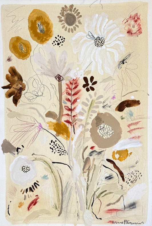Bouquot Cosmos - 15 x 22.5"