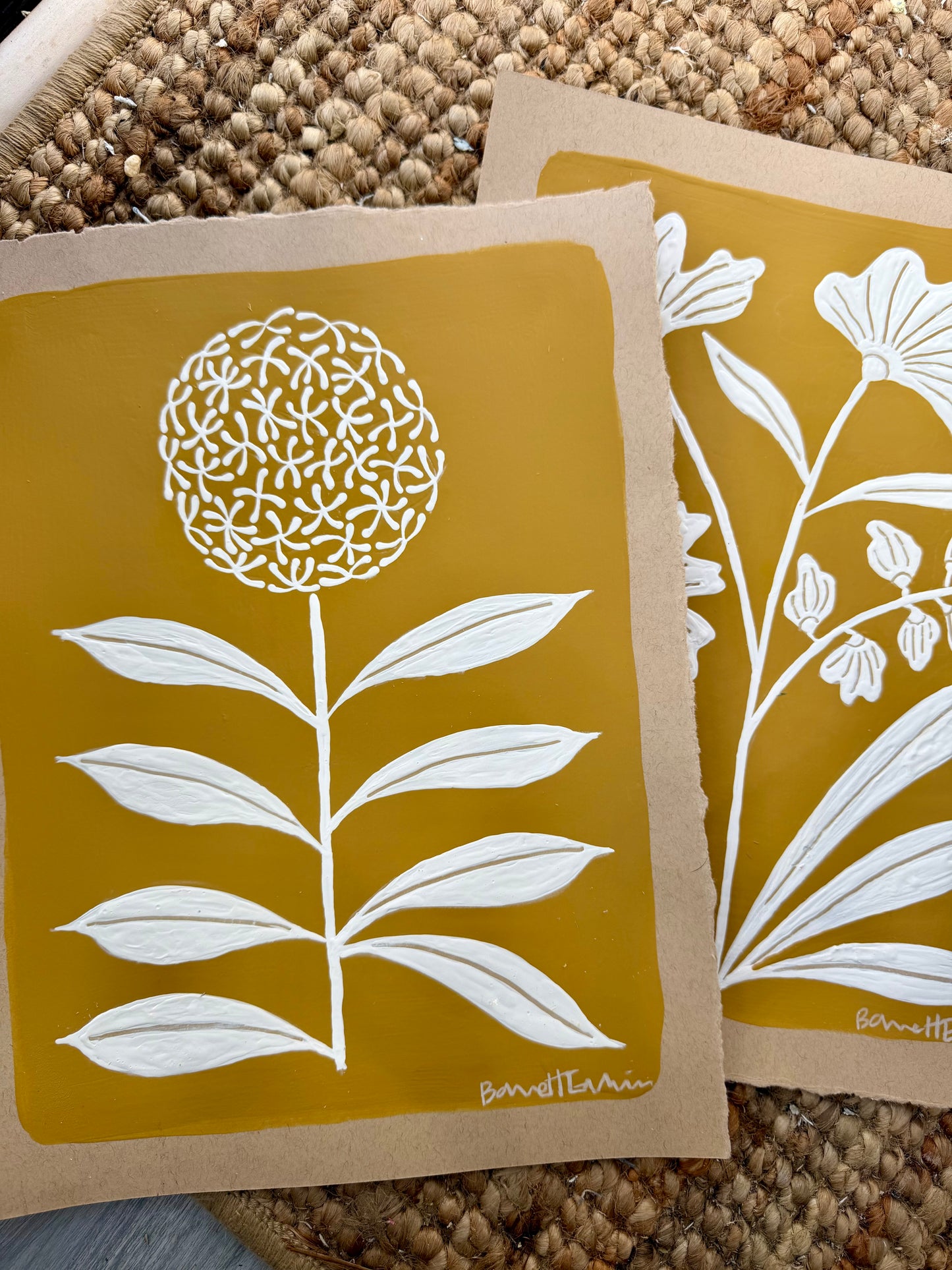 Mustard Color Block Wildflower