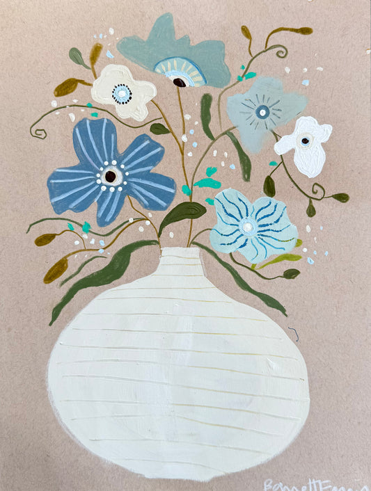 Blue Moonpetals - 9 x 12"