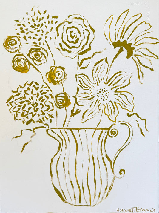 Potted Cosmos - 11.5 x 15"