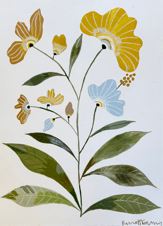 Ochre Sunpetals - 11.5 x 15"