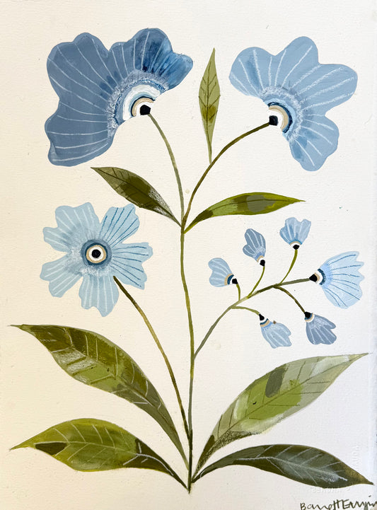 Lunar Bluebells - 11.5 x 15"