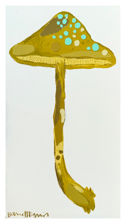 Chartreuse Mushroom - 11 x 6"