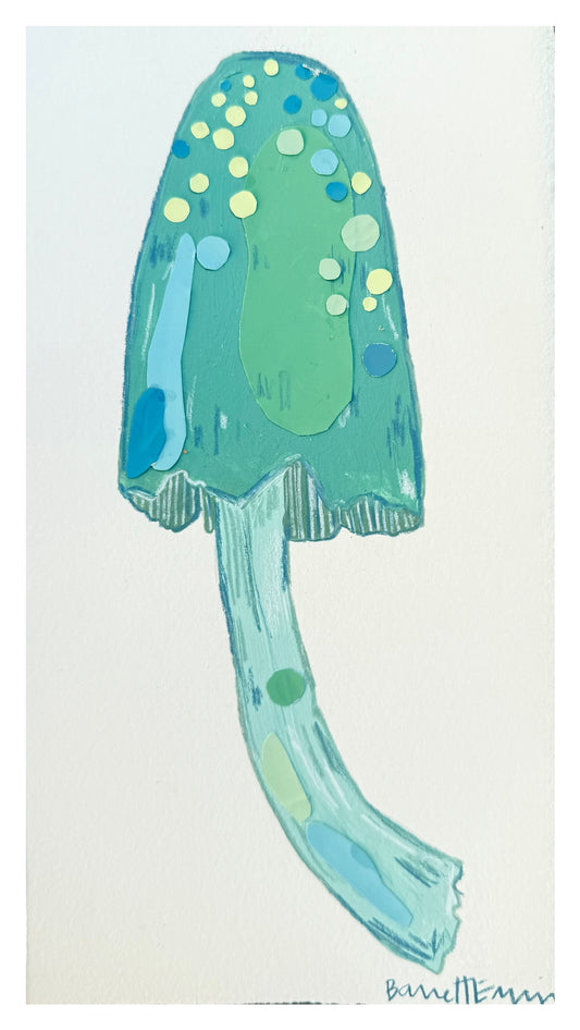 Aqua Mushroom - 11 x 6"