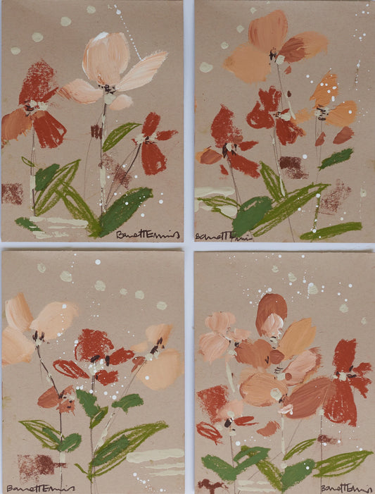 “Fancy Florals” (set of 4)